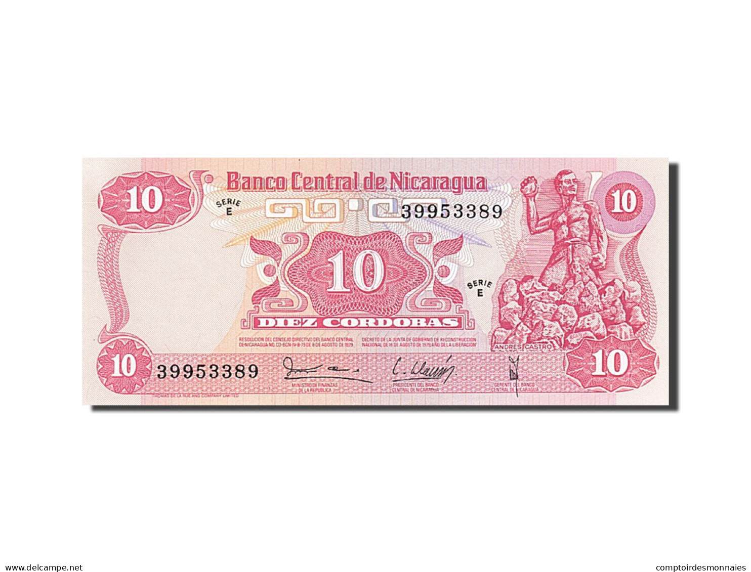 Billet, Nicaragua, 10 Cordobas, 1979, NEUF - Nicaragua