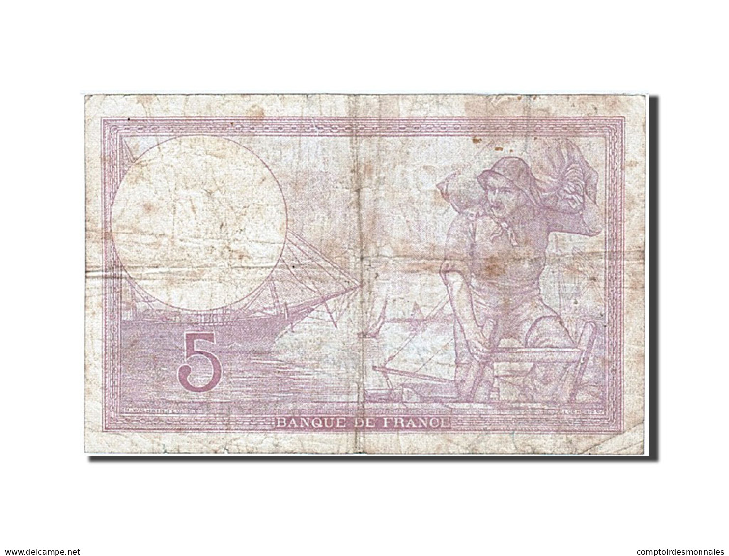 Billet, France, 5 Francs, 5 F 1917-1940 ''Violet'', 1940, 1940-12-05, B+ - 5 F 1917-1940 ''Violet''