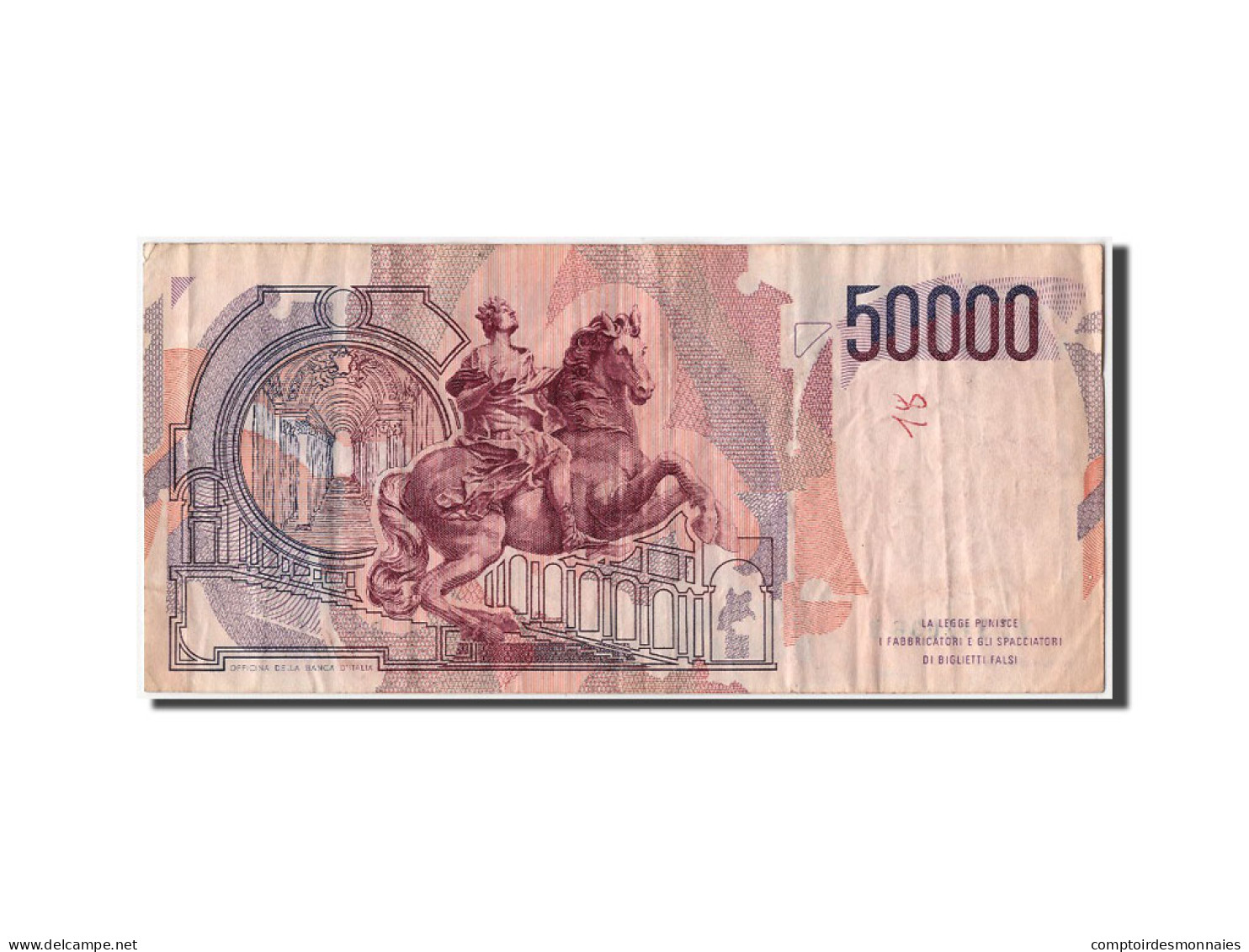 Billet, Italie, 50,000 Lire, 1984, 1984-02-06, TTB - 50000 Liras