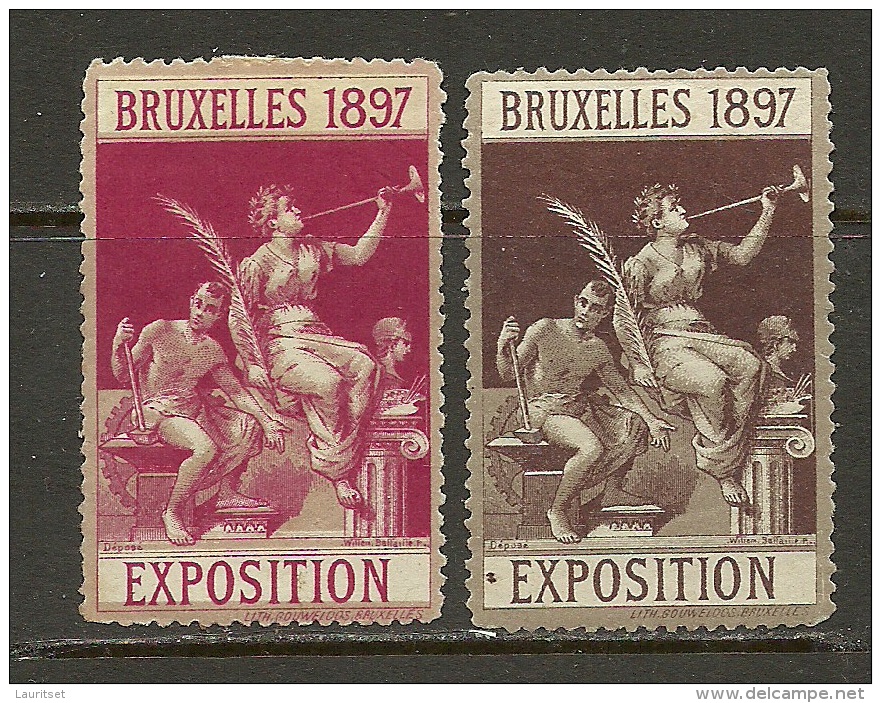 BELGIUM Belgien 1897 International Exibition Ausstellung Bruxelles 1897 * - Erinnofilia [E]