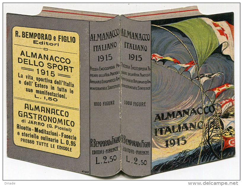 CALENDARIETTO ALMANACCO ITALIANO ANNO 1915 - Petit Format : 1901-20