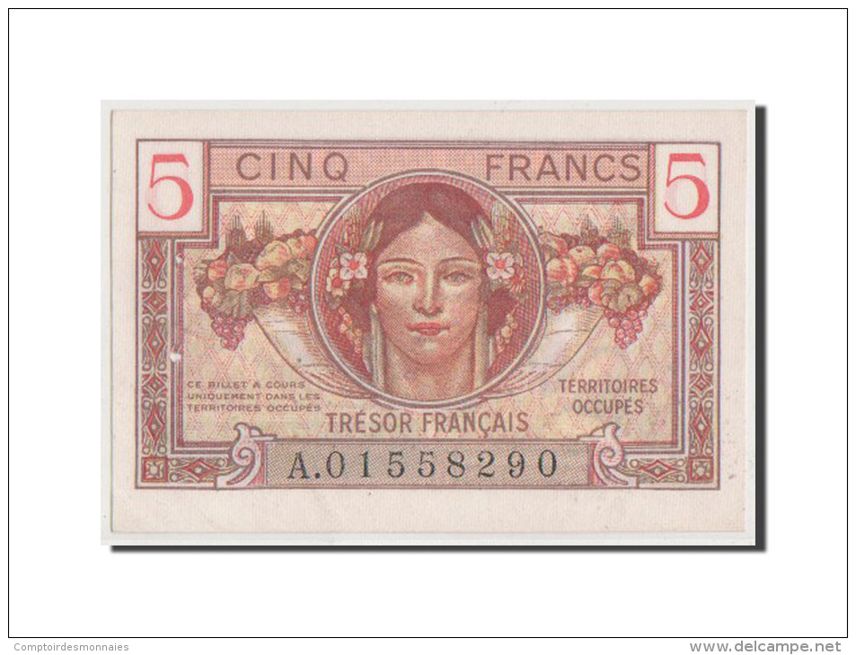 France, 5 Francs Trésor Français 1947, Pick M6a - 1947 French Treasury