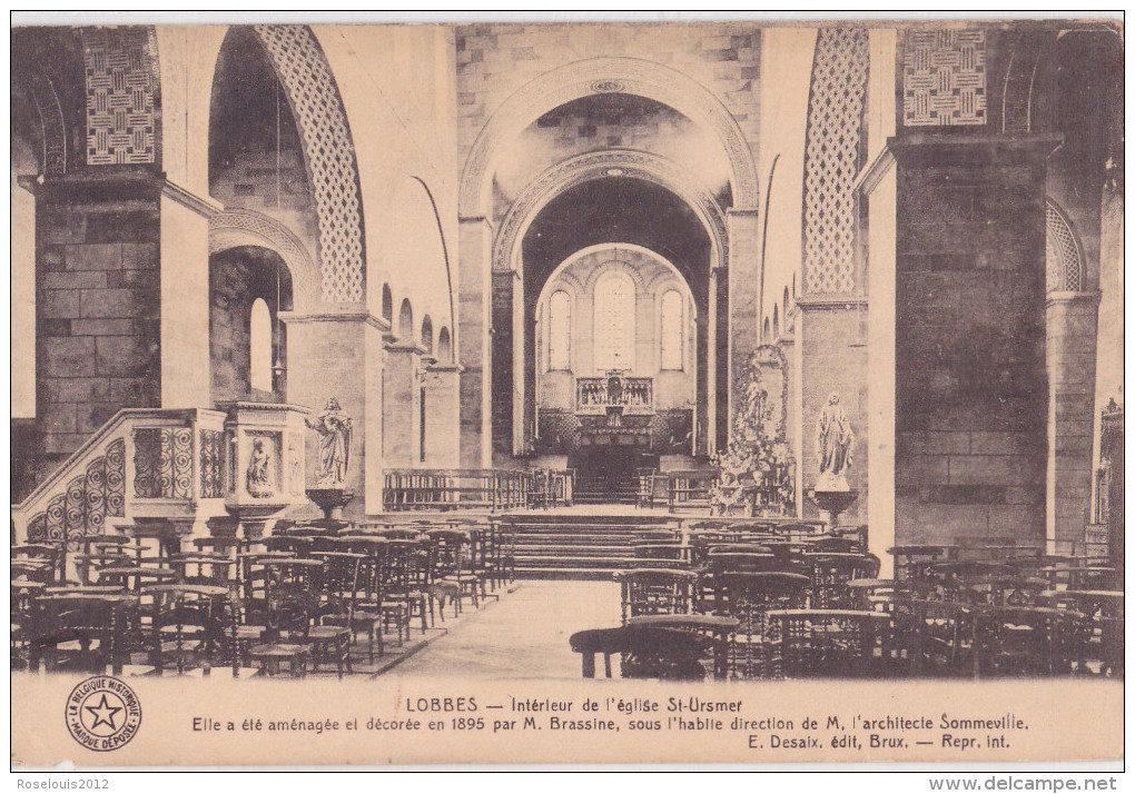 LOBBES : Intérieur De L´église St-Ursmer - Lobbes