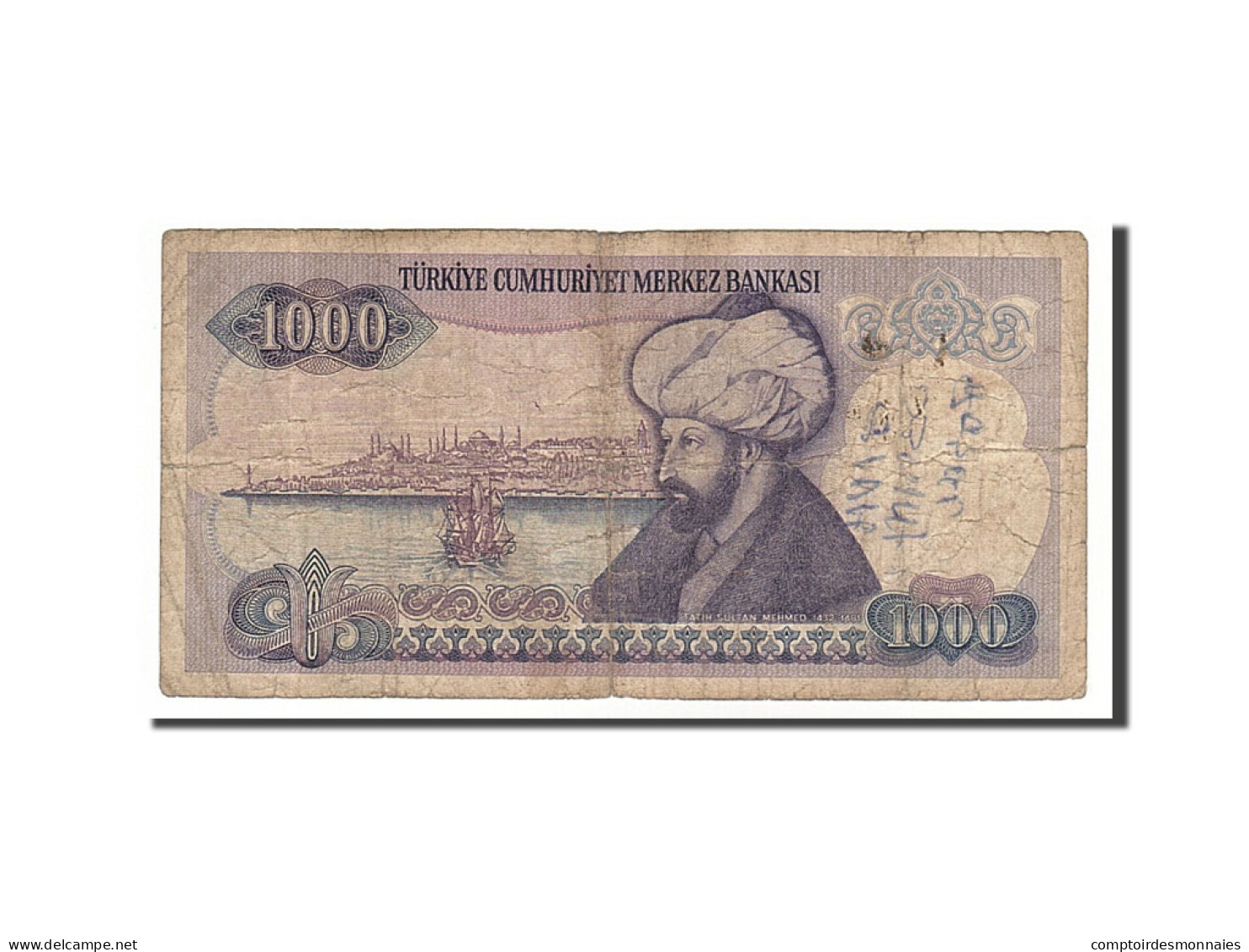 Billet, Turquie, 1000 Lira, 1986, B - Turquie