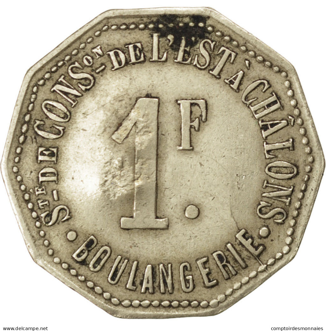 Monnaie, France, 1 Franc, TTB, Maillechort, Elie:30.5var - Monétaires / De Nécessité