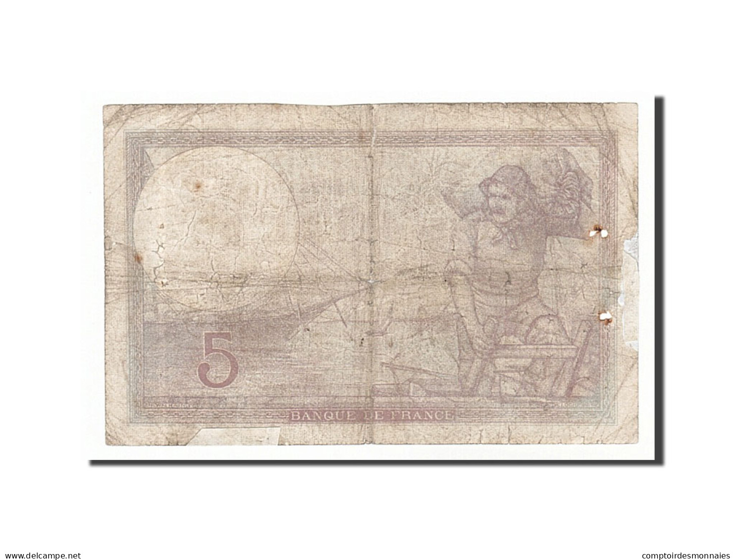 Billet, France, 5 Francs, 5 F 1917-1940 ''Violet'', 1940, 1940-12-12, B - 5 F 1917-1940 ''Violet''