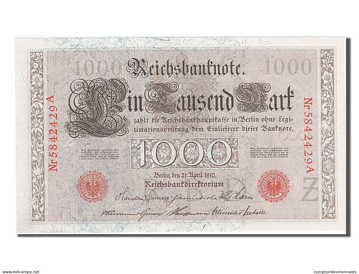 Billet, Allemagne, 1000 Mark, 1910, 1910-04-21, NEUF - 1000 Mark