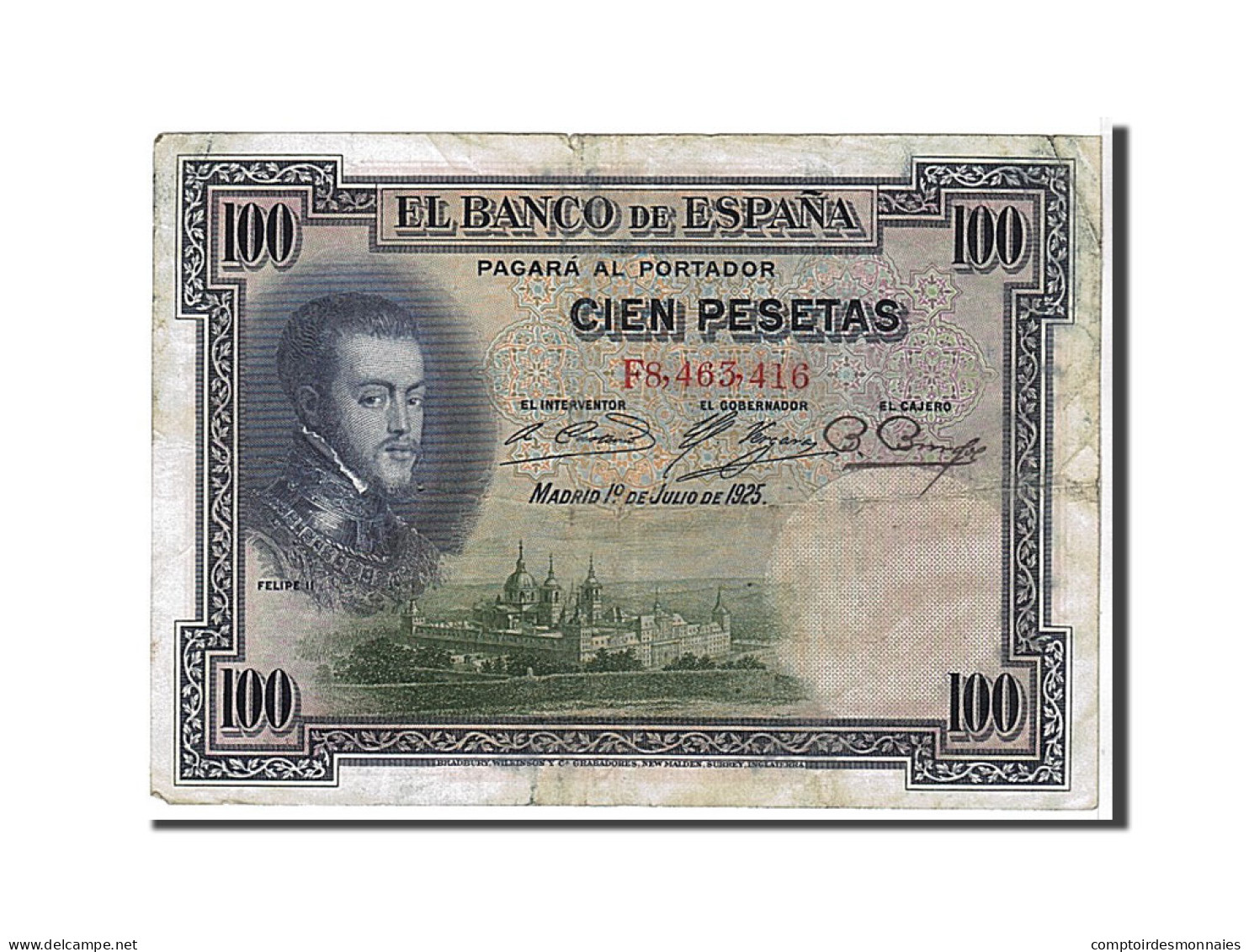 Billet, Espagne, 100 Pesetas, 1925, TB+ - 100 Peseten