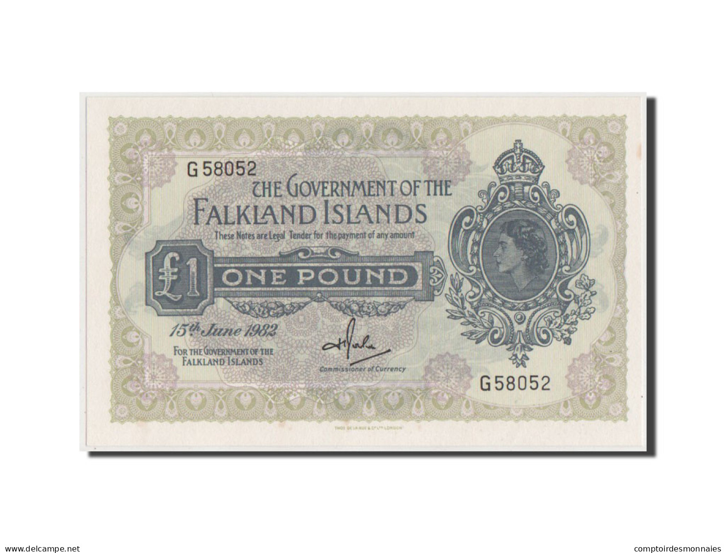 Billet, Falkland Islands, 1 Pound, 1982, NEUF - Isole Falkland