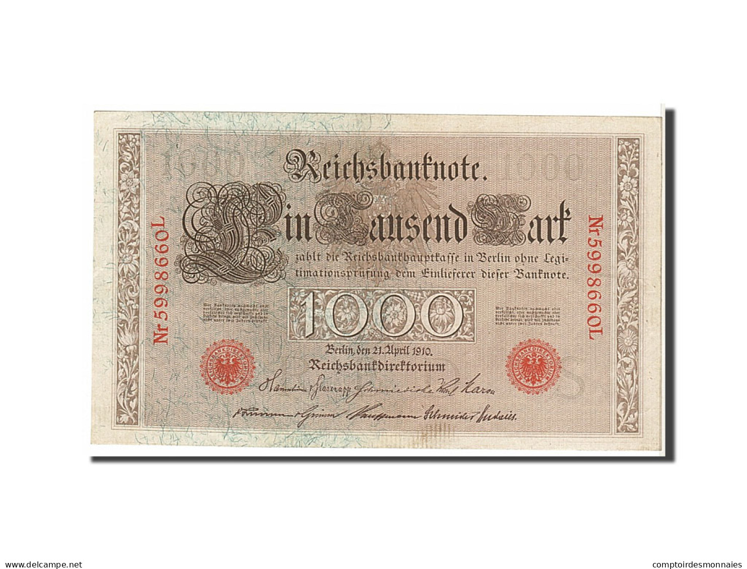 Billet, Allemagne, 1000 Mark, 1910, TTB+ - 1000 Mark