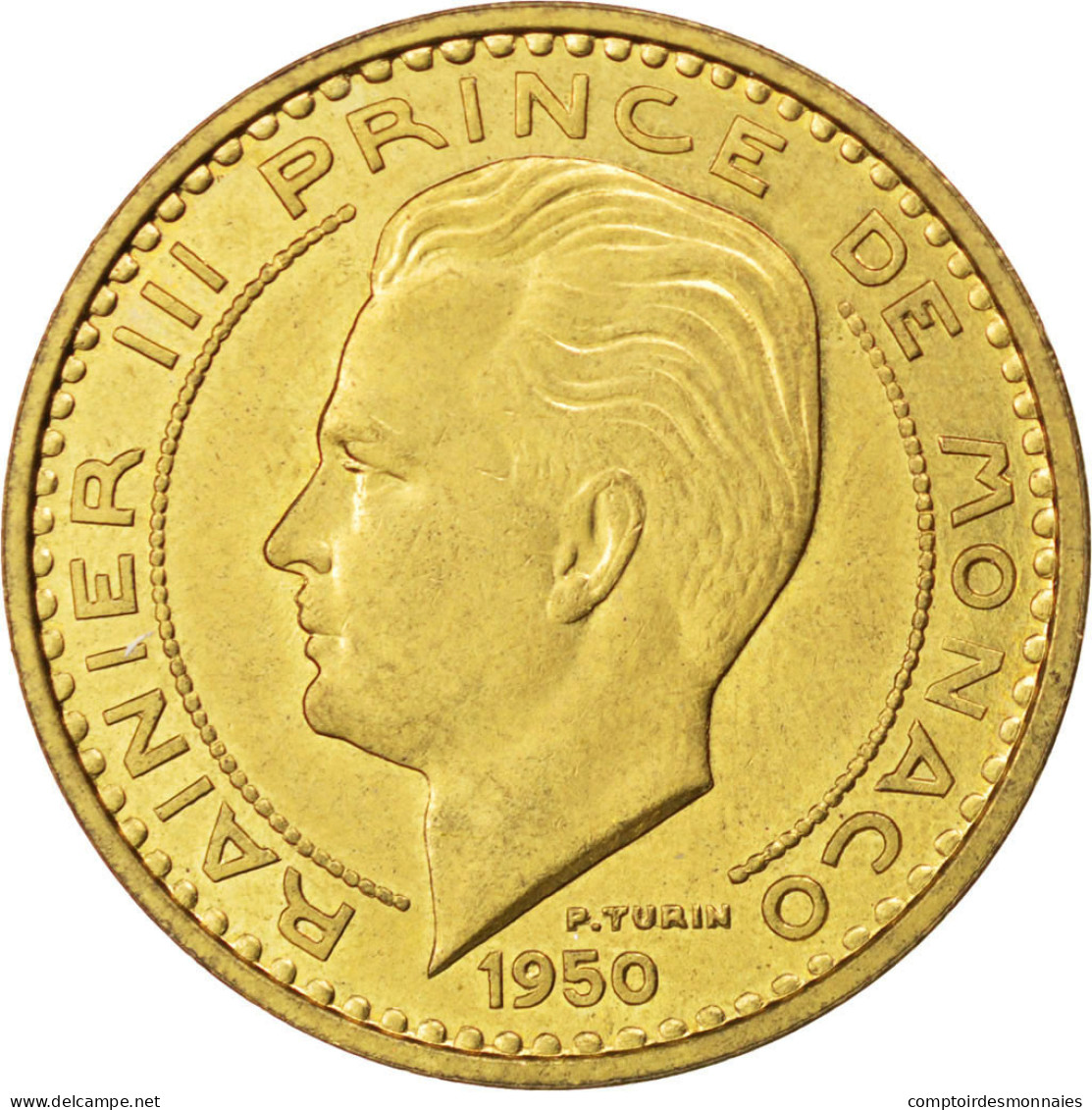 Monnaie, Monaco, 50 Francs, 1950, SUP, Cupro-Aluminium, KM:E30, Gadoury:141 - 1949-1956 Francos Antiguos