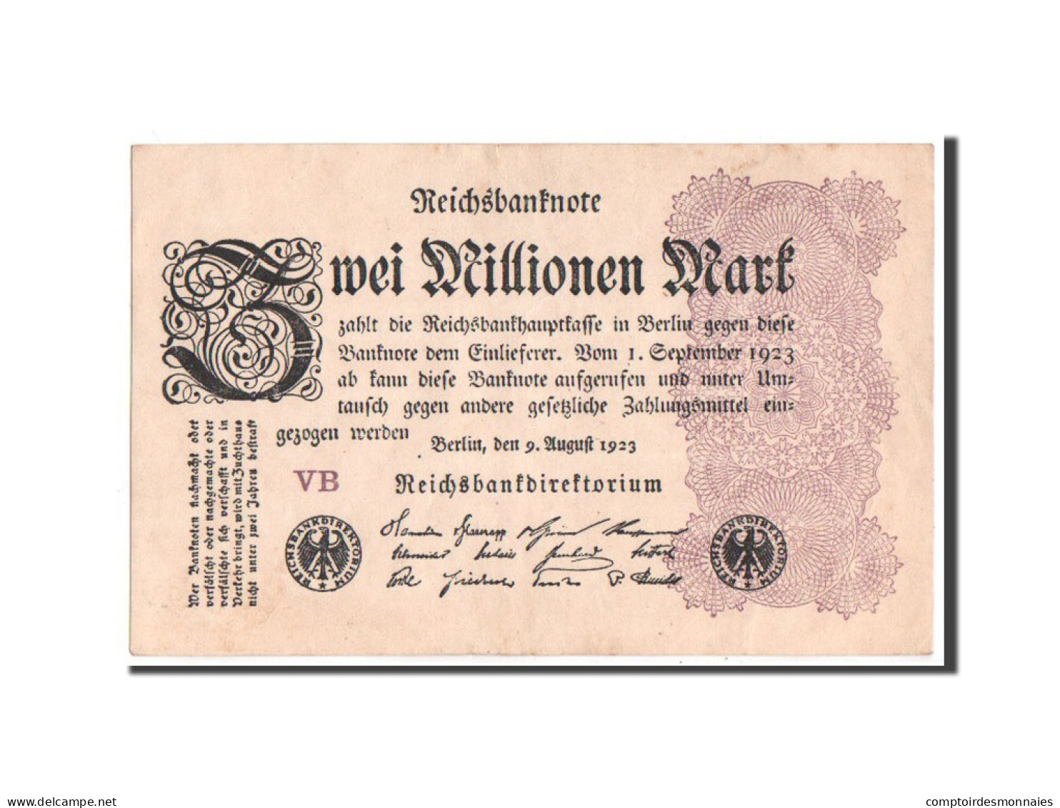 Billet, Allemagne, 2 Millionen Mark, 1923, SUP - 2 Millionen Mark
