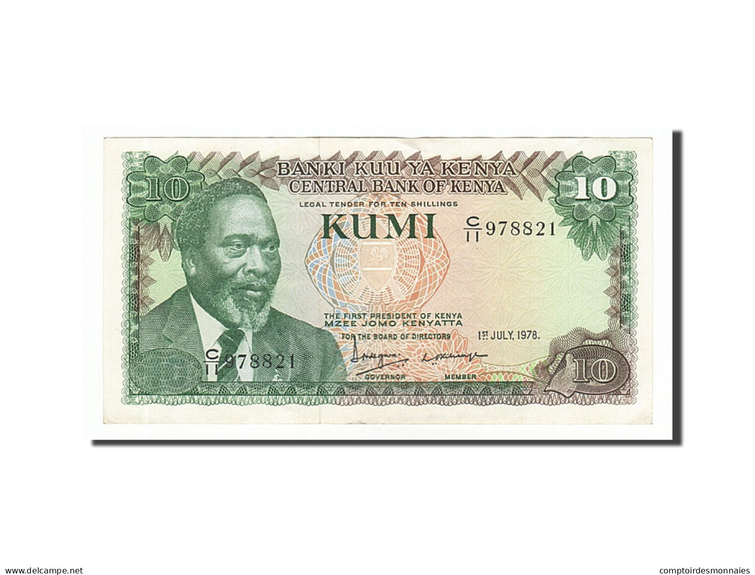 Billet, Kenya, 10 Shillings, 1978, 1978-07-01, SUP+ - Kenya