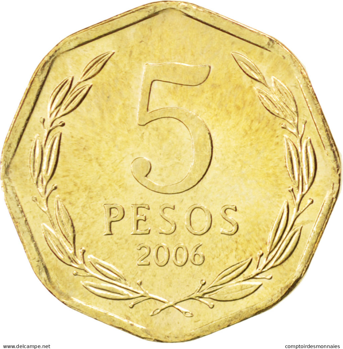Monnaie, Chile, 5 Pesos, 2006, SPL, Aluminum-Bronze, KM:232 - Chile