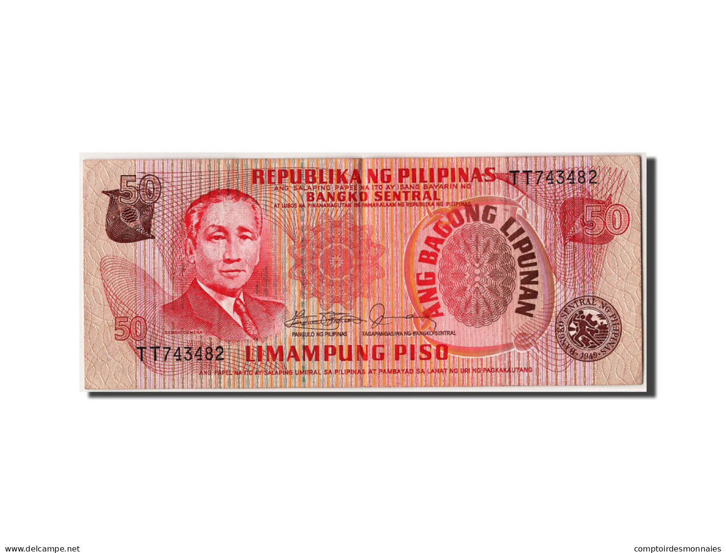 Billet, Philippines, 50 Piso, TTB+ - Philippines