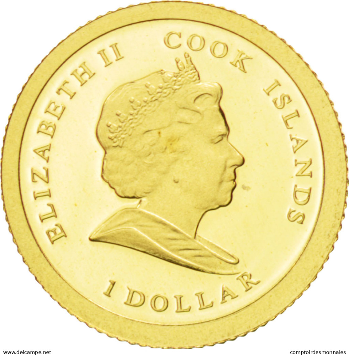 Monnaie, Îles Cook, Elizabeth II, Dollar, 2009, FDC, Or, KM:706 - Cook Islands