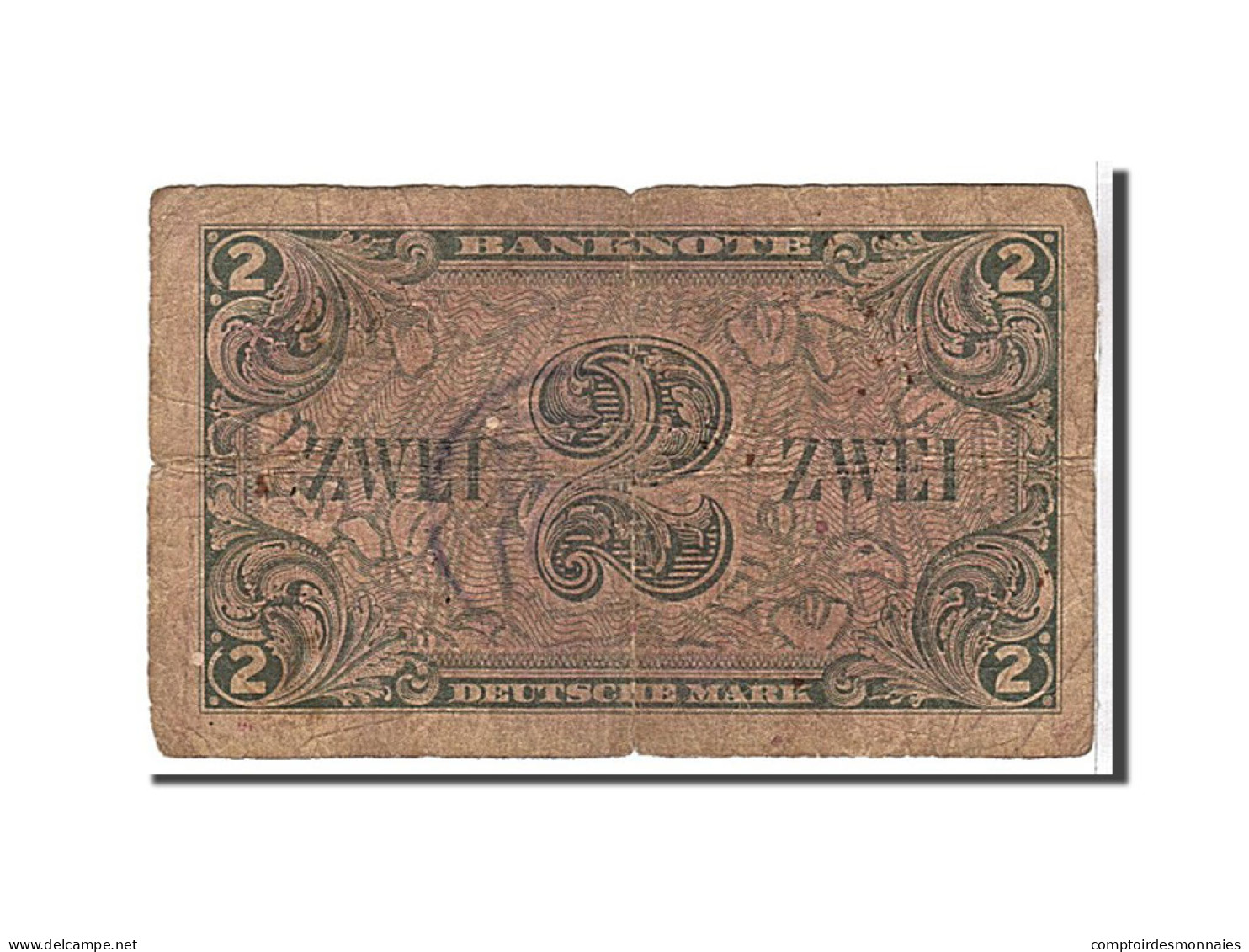 Billet, République Fédérale Allemande, 2 Deutsche Mark, 1948, B - Andere & Zonder Classificatie