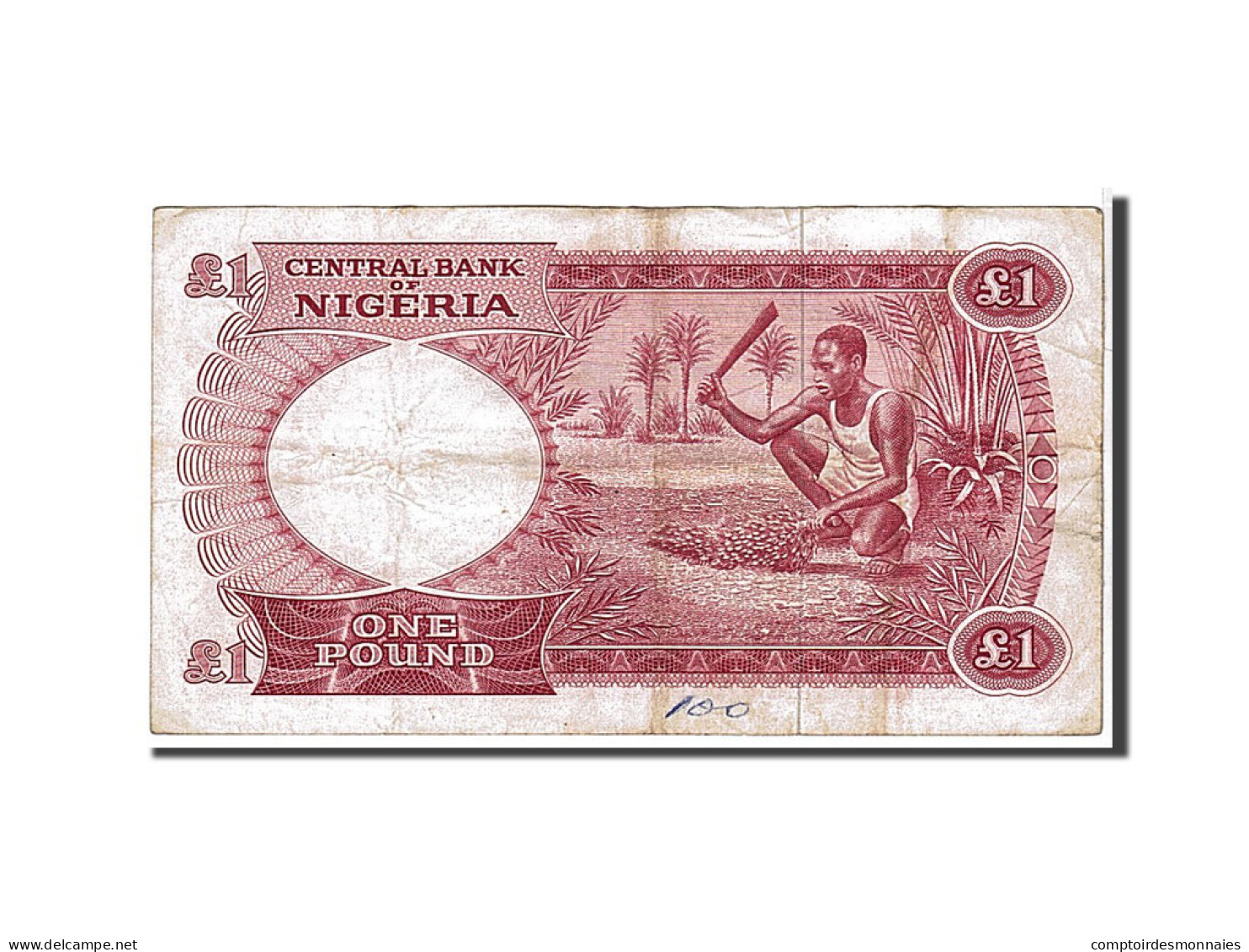 Billet, Nigéria, 1 Pound, 1967, KM:8, TB - Nigeria