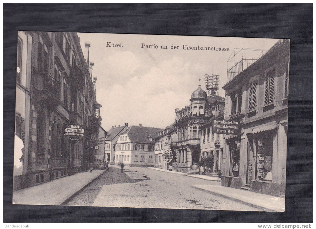 AK Kusel - Partie An Der Eisenbahnstrasse ( Feldpost Verlag Buchhandlung Oberfrank) - Kusel