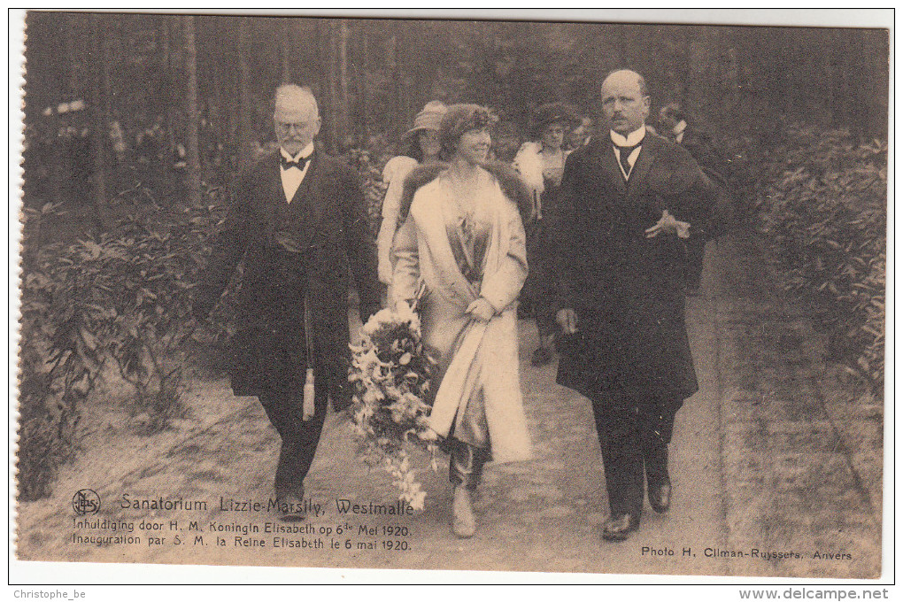 Westmalle, Sanatorium Lizzie Marsily, Inhuldiging Door H.M. Koningin Elisabeth Op 6 Mei 1920 (17525) - Malle