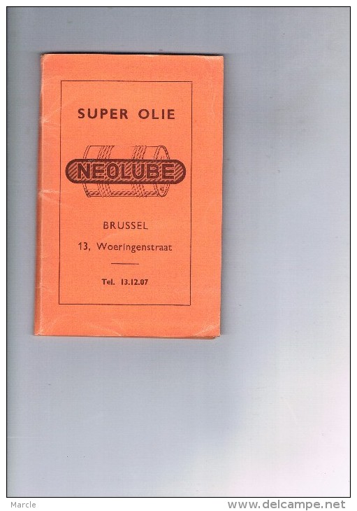 Wegenkaart België  Super Olie NEOLUBE Super Huile Carte Routière De Belgique - Cartes Routières