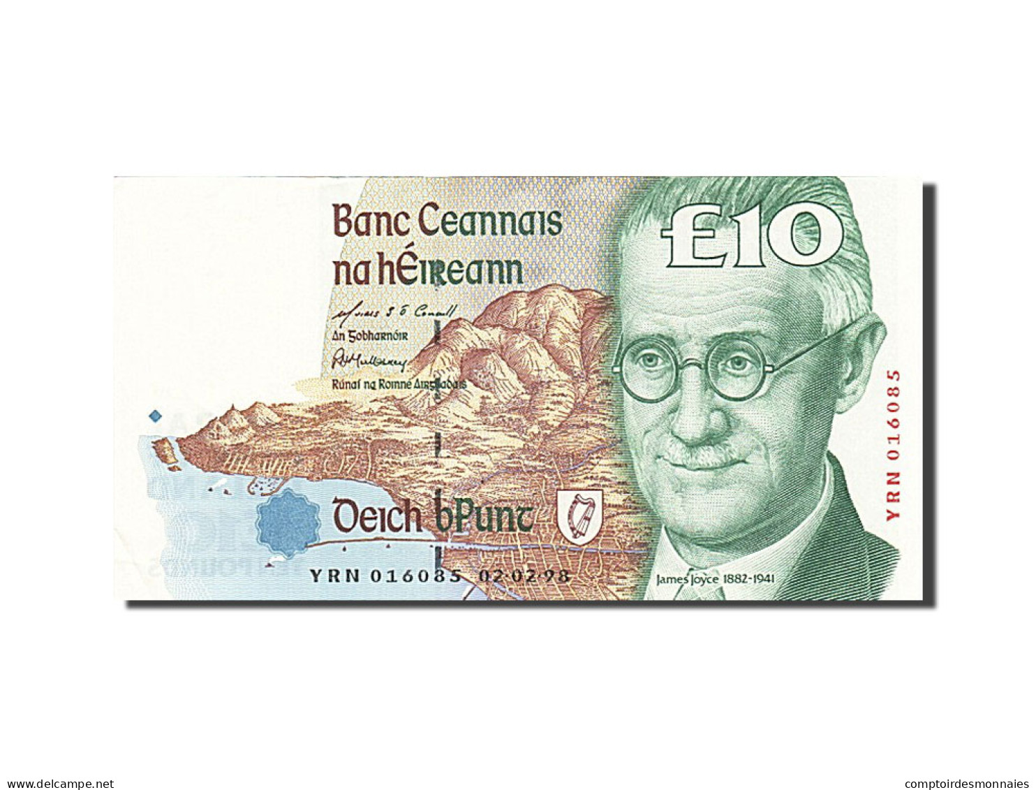 Billet, Ireland - Republic, 10 Pounds, 1998, 1998-02-02, SPL - Ierland