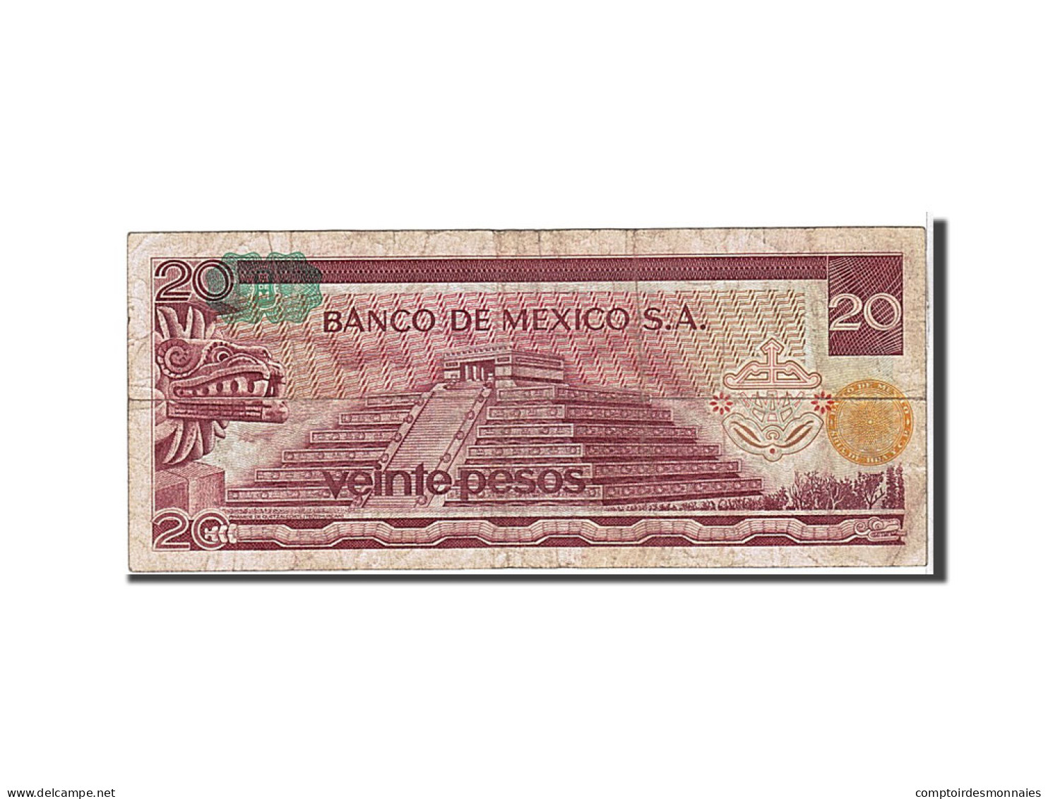 Billet, Mexique, 20 Pesos, 1977, KM:64d, TB - Mexico