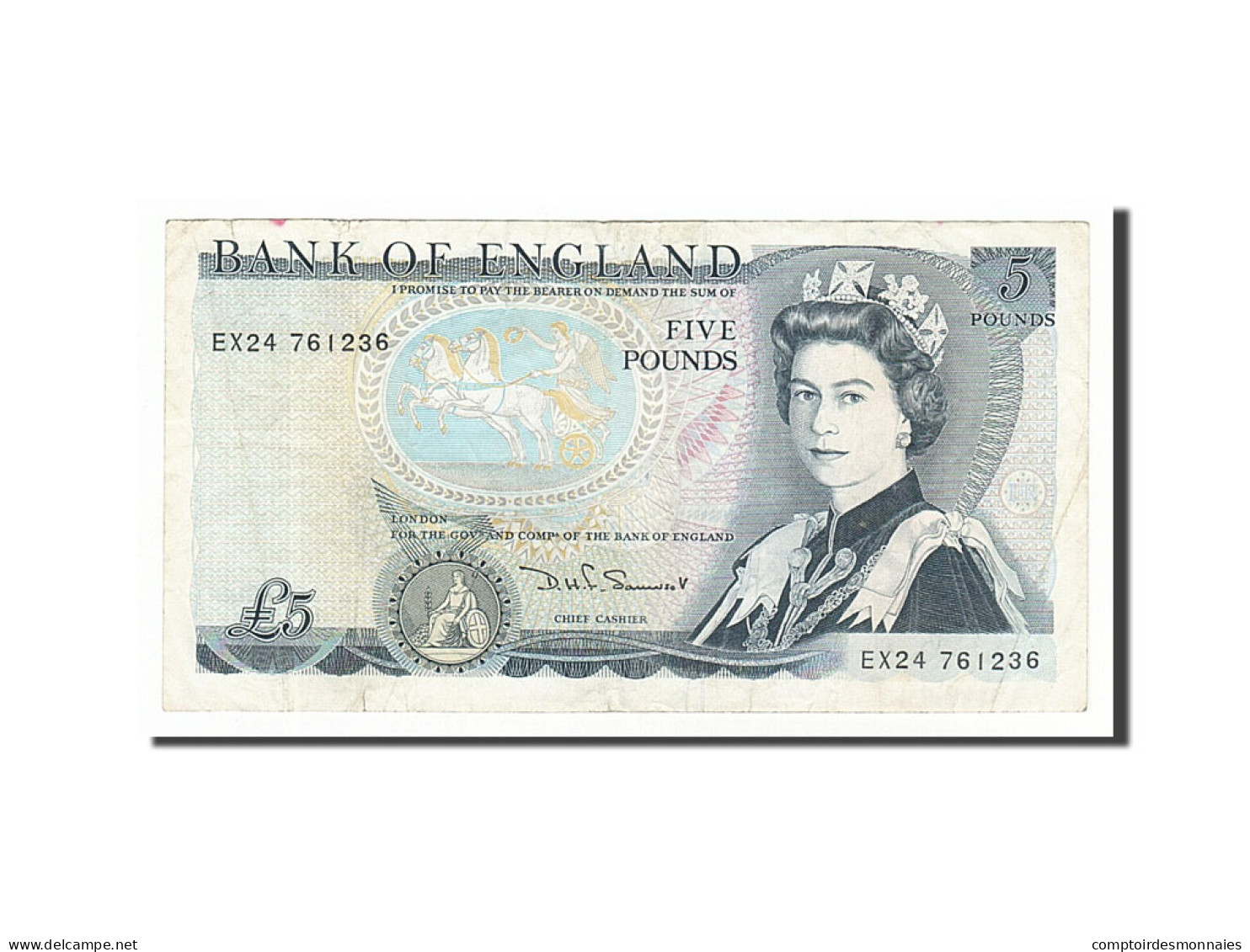 Billet, Grande-Bretagne, 5 Pounds, 1987, TTB - 5 Pond