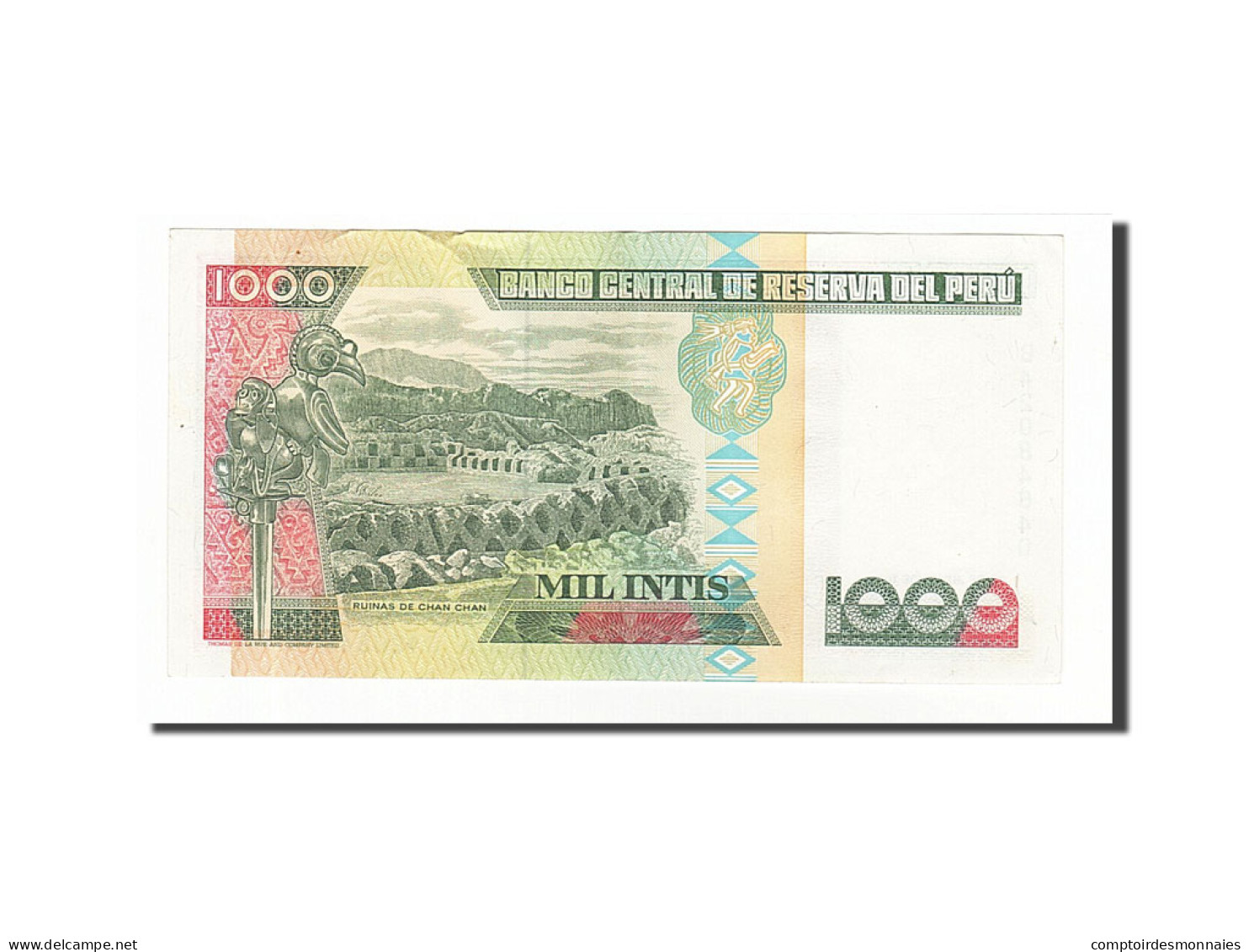 Billet, Pérou, 1000 Intis, 1988, 1988-06-28, TTB+ - Peru