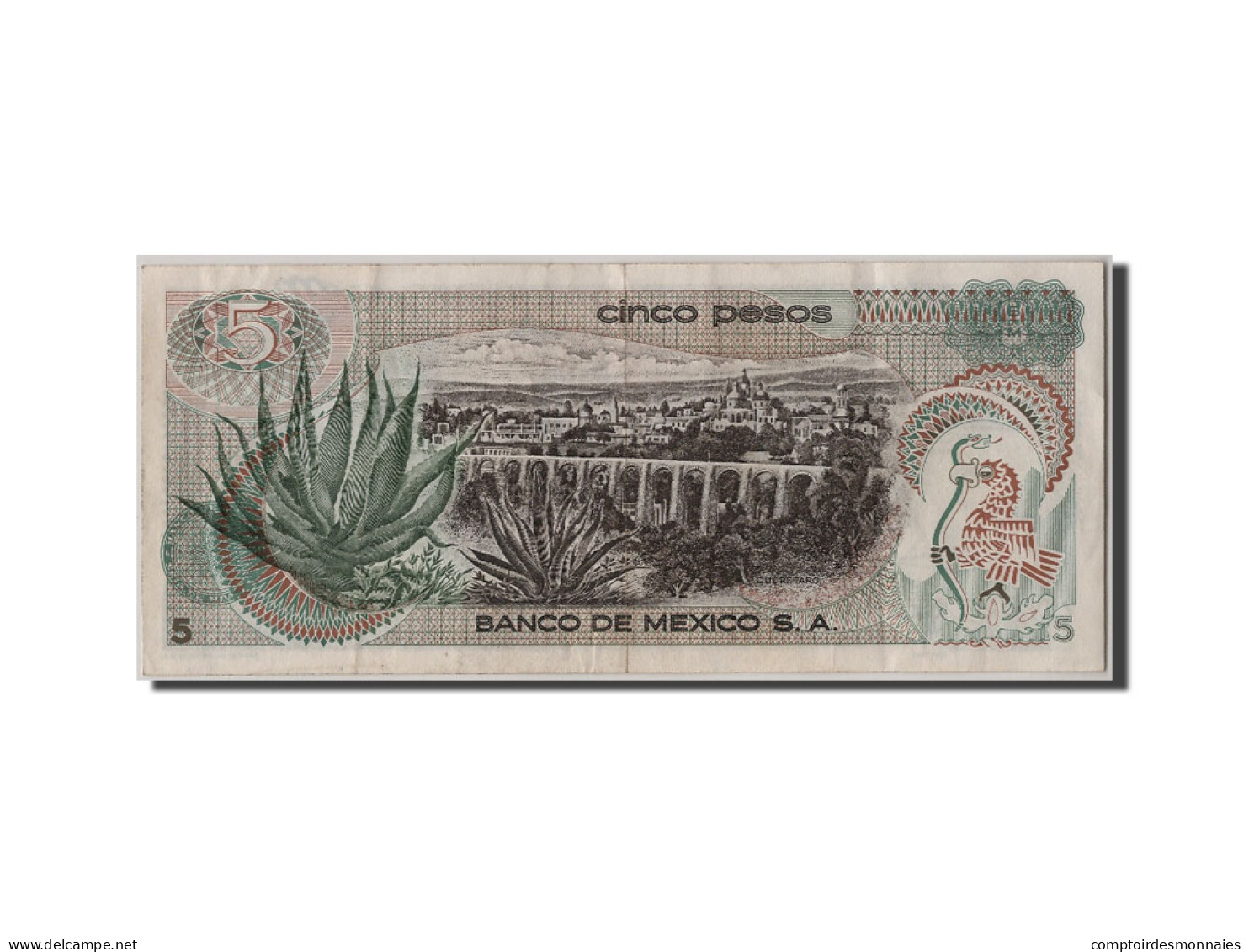 Billet, Mexique, 5 Pesos, 1969, 1969-12-03, SUP - Mexique