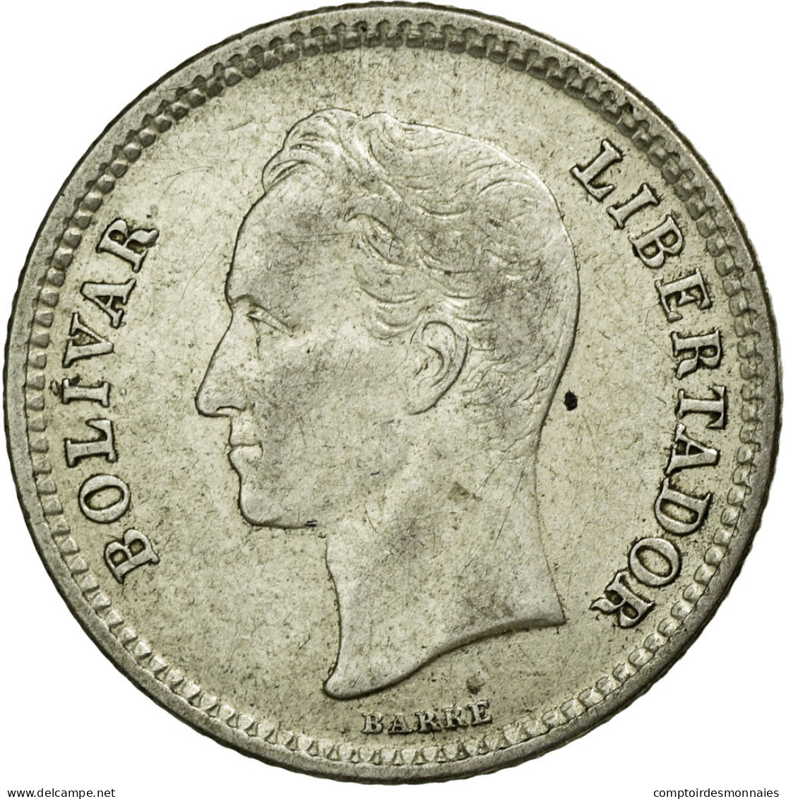 Monnaie, Venezuela, 25 Centimos, 1954, SUP, Argent, KM:35 - Venezuela