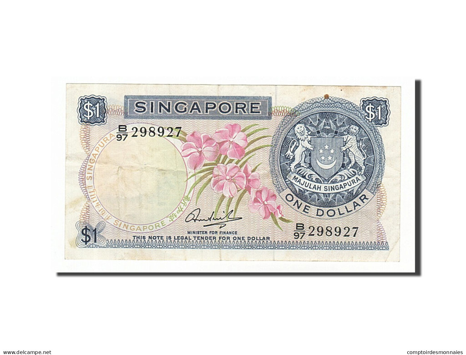 Billet, Singapour, 1 Dollar, 1971, TTB+ - Singapore