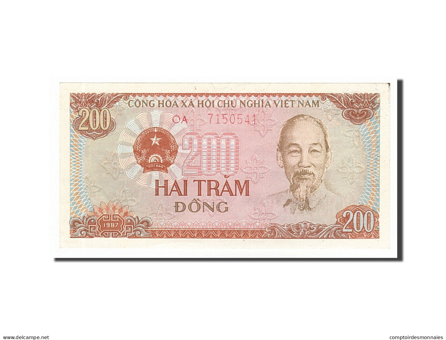 Billet, Viet Nam, 200 Dông, 1987, SPL - Vietnam