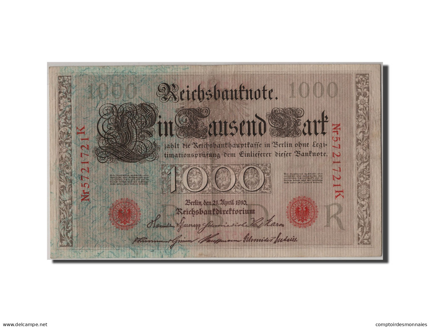 [#305496] Allemagne, 1000 Mark Type 1910 - 1.000 Mark