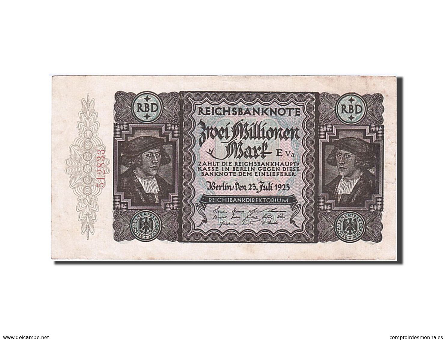 Billet, Allemagne, 2 Millionen Mark, 1923, 1923-07-23, TTB+ - 2 Millionen Mark