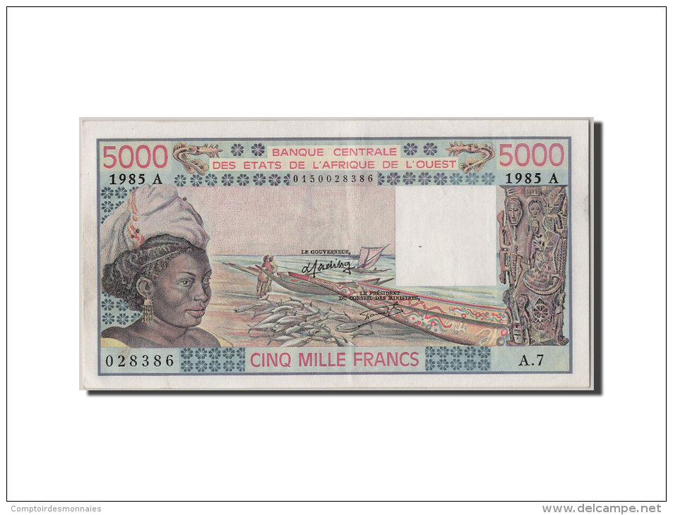 [#305540] Afrique De L'Ouest, Côte D'Ivoire, 5000 Francs Type 1977-81 - Côte D'Ivoire