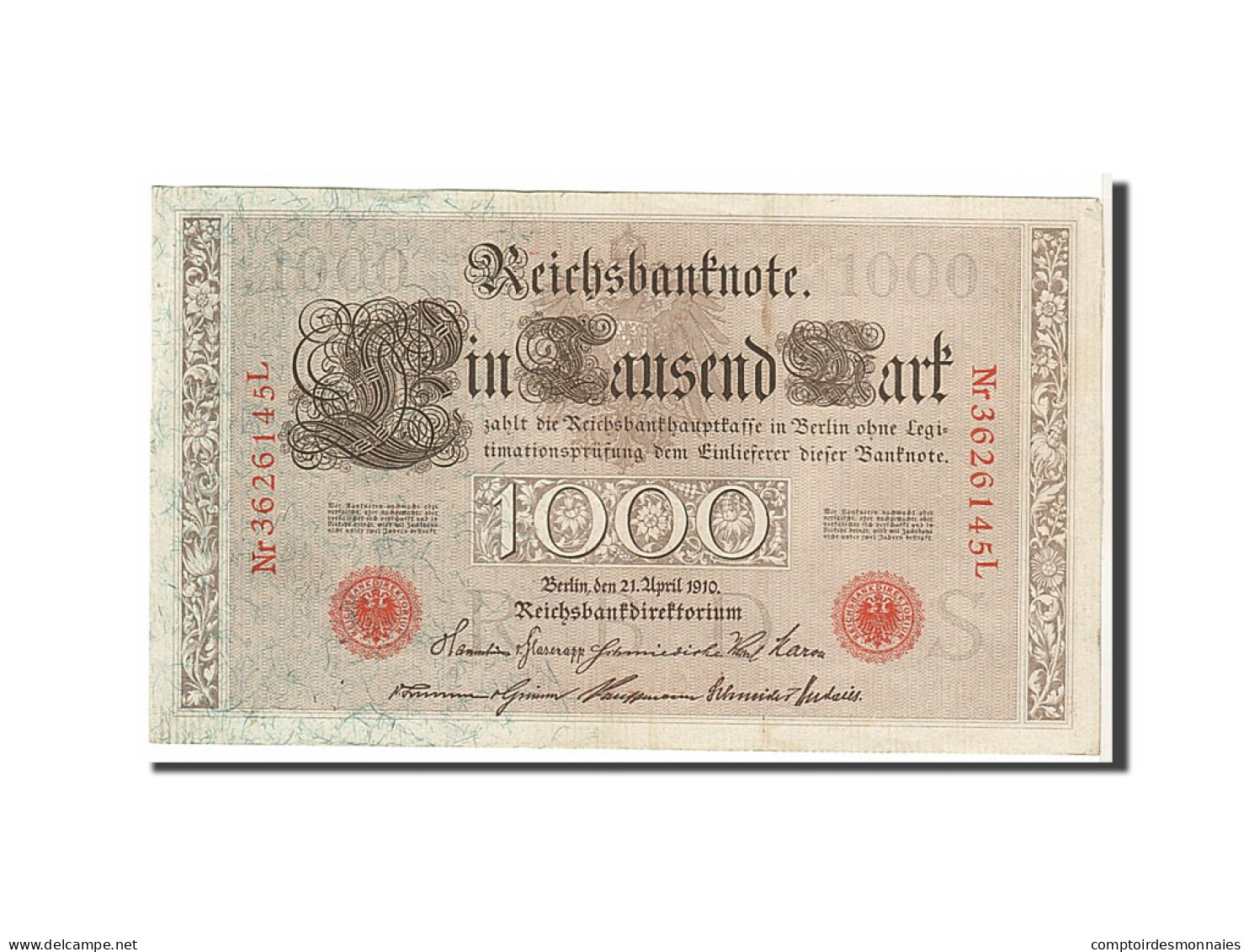 Billet, Allemagne, 1000 Mark, 1910, KM:44b, SUP - 1000 Mark