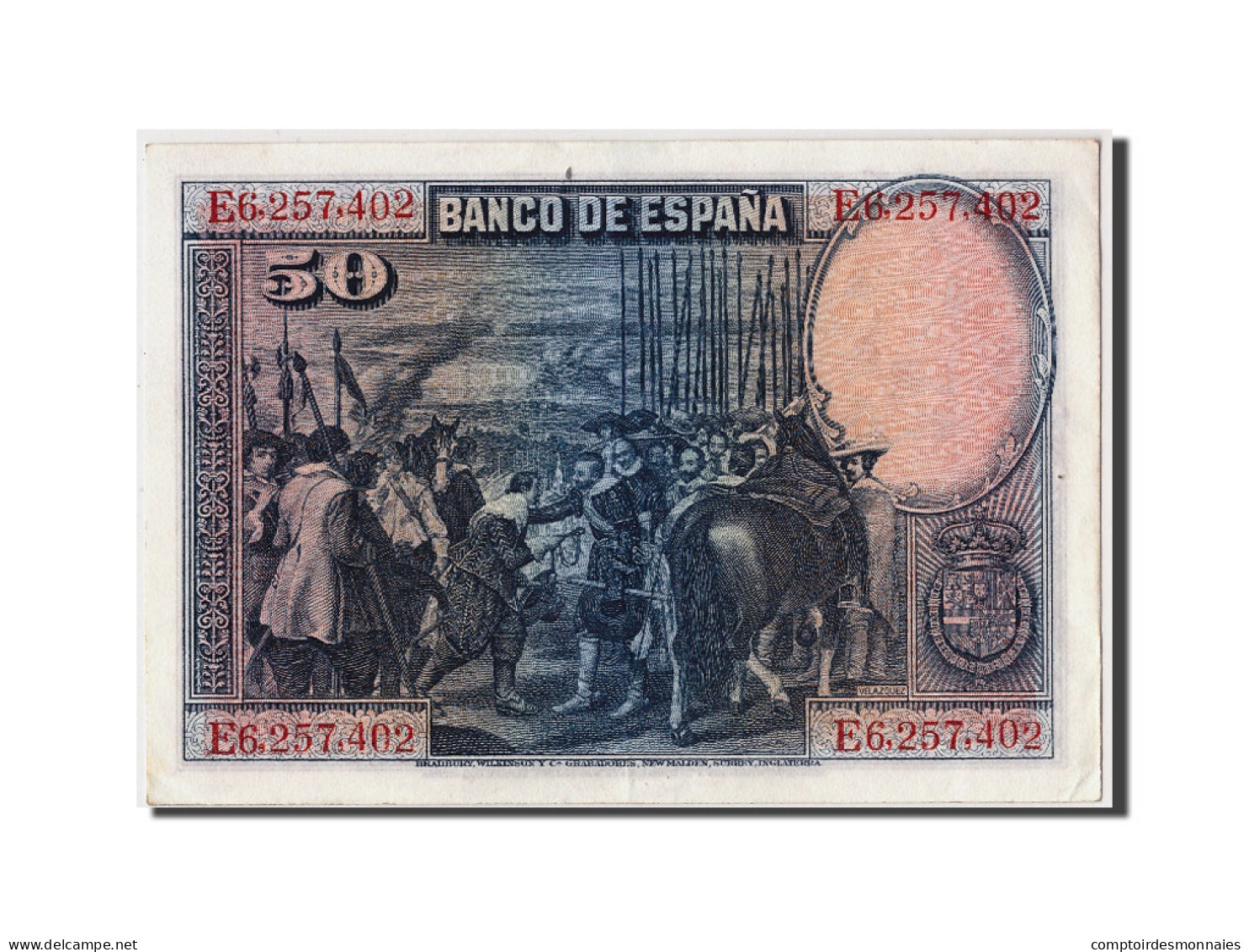 Billet, Espagne, 50 Pesetas, 1928, 1928-08-15, SUP+ - 50 Pesetas