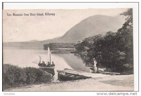 KILLARNEY TORC MOUNTAIN FROM DINIS ISLAND 1909 - Kerry