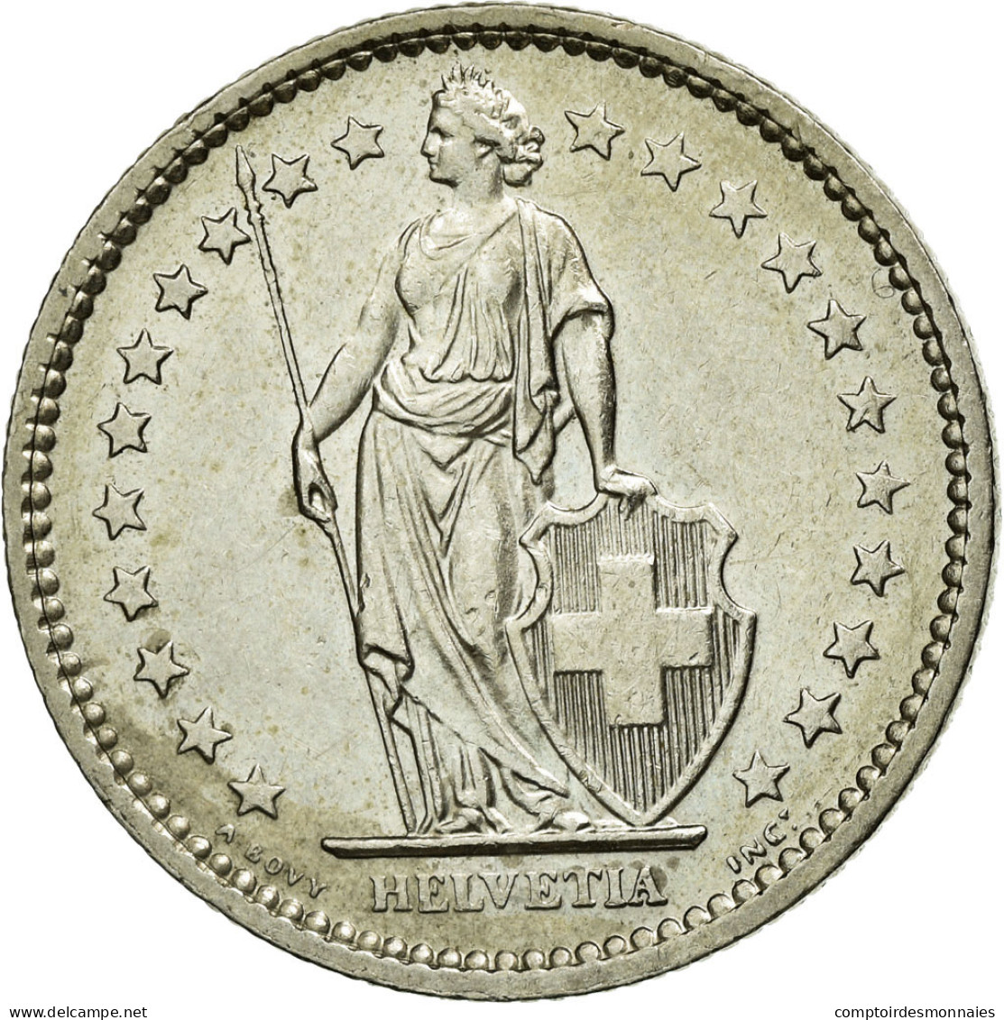 Monnaie, Suisse, 2 Francs, 1975, SUP, Copper-nickel, KM:21a.1 - Otros & Sin Clasificación