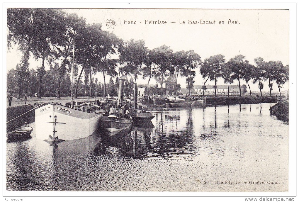 AK B GAND Heirnisse - Le Bas Escaut En Aval - Exp. 27.3.1915 Pour Hannovre - Ed. Nels - Gent