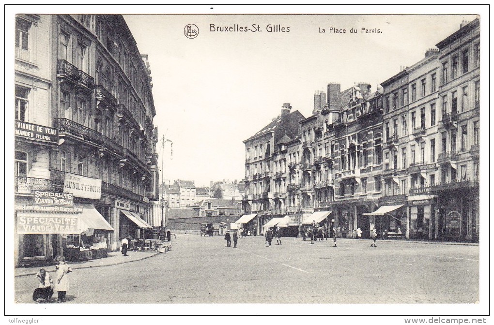 AK B Bruxelles St Gilles - Place Du Parvis Exp De Gent 11.5.1915 Pour Hannovre - St-Gilles - St-Gillis