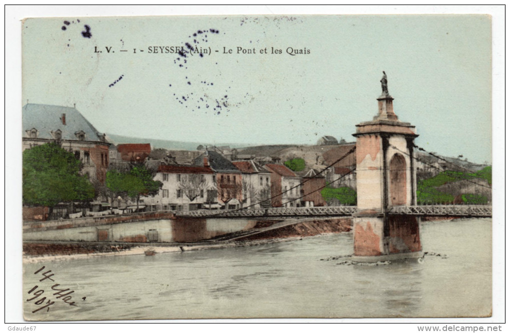 SEYSSEL (01) - LE PONT ET LES QUAIS - Seyssel