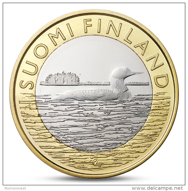 FINLAND FINLANDE FINNLAND 5 EURO ANIMALS PROVINCES - SAVONIA LOON 2014 - Finnland