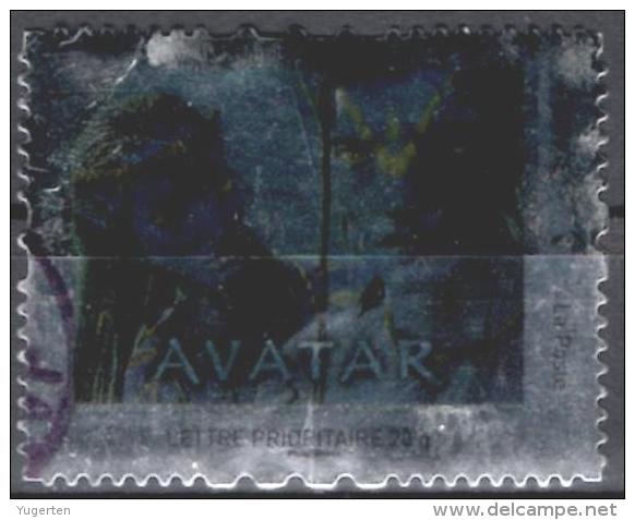 FRANCE Montimbramoi Used Personalized Stamp AVATAR Movie Film Science Fiction Ciencia Ficción CINEMA - Cinema