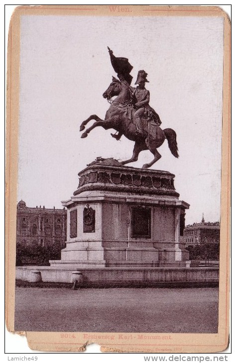 3 PHOTOGRAPHIE 1898-1899 WIEN  VIENNE  K HOFBURG ERZHERZOG KARL MONUMENT KARLSKIRCHE - Vienna Center