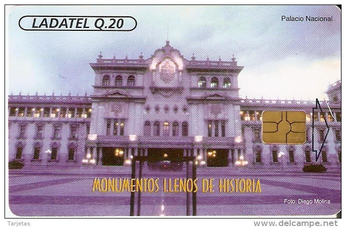 TARJETA DE GUATEMALA DEL PALACIO NACIONAL (LADATEL) - Guatemala