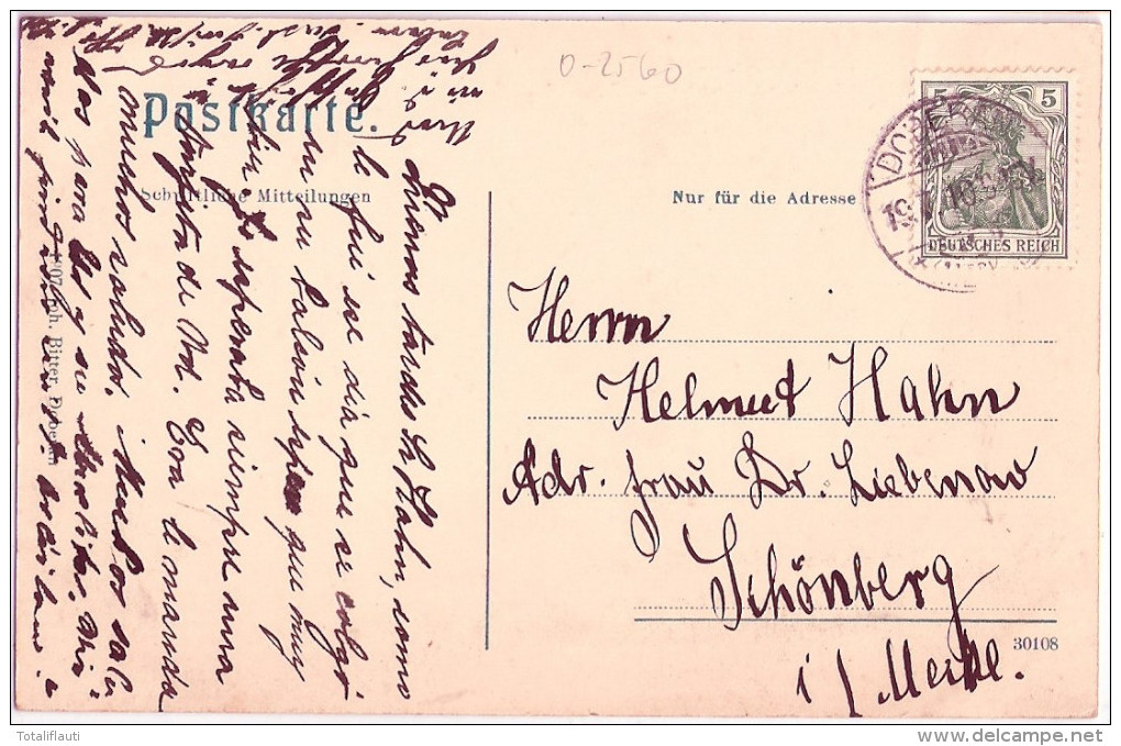 BAD DOBERAN Friedrich Franz Strasse Belebt 19.7.1910 Gelaufen - Bad Doberan