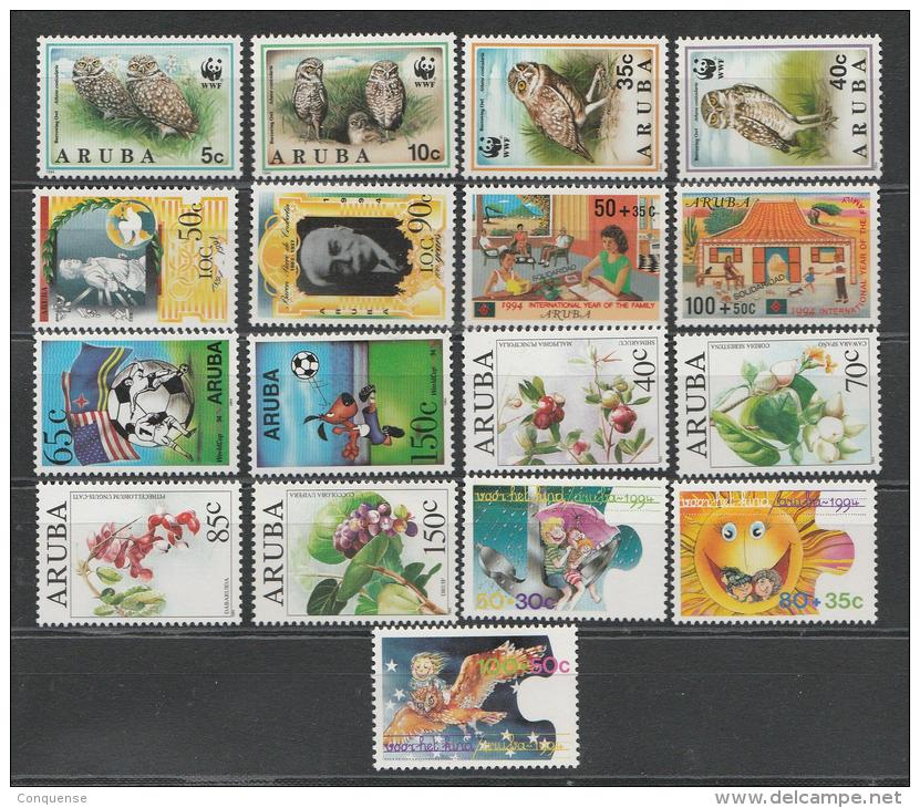 ANTILLES NEERLANDAISES - ARUBA   **   MNH   1994   AÑO    COMPLETO   NUMERO    134/150 - Antillen