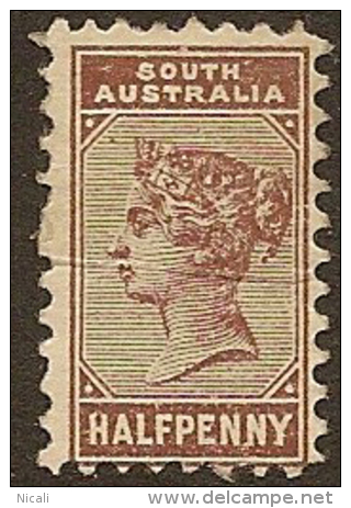 SOUTH AUSTRALIA 1883 1/2d QV SG 191b HM* #MN115 - Mint Stamps